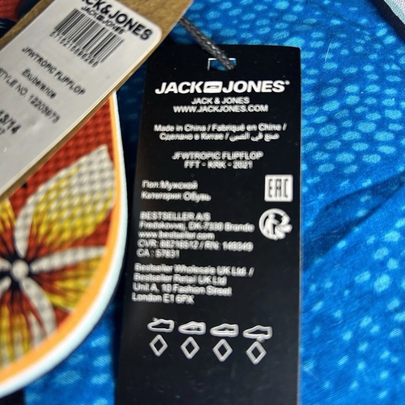 Men's Flip Flops | Tropical Multi Color | size 13/14 | MSRP $24.50 | NWT - Picture 3 of 6